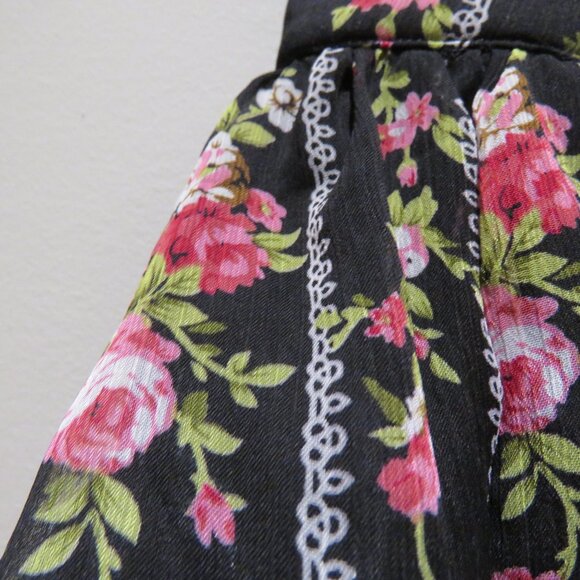 HELL BUNNY Mini Rock Edwina Floral Corset Lace Skirt Goth Whimsigoth Vintage Y2K - Picture 8 of 16